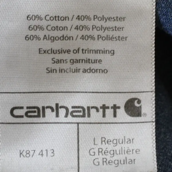 Carhartt Blue Original Fit "ATS" Embroidered Short Sleeve T-Shirt Men's Size L