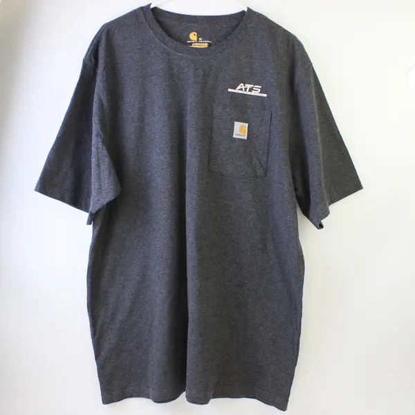 Carhartt Gray Speckled Original Fit "ATS" Printed Short Sleeve T-Shirt Men's XL