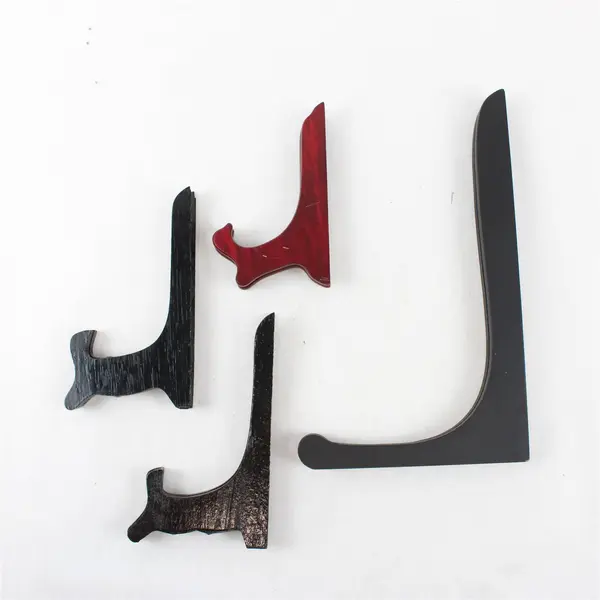 Lot of 4 Book Easels Display Stands, 3 Black 1 Red, Assorted Sizes