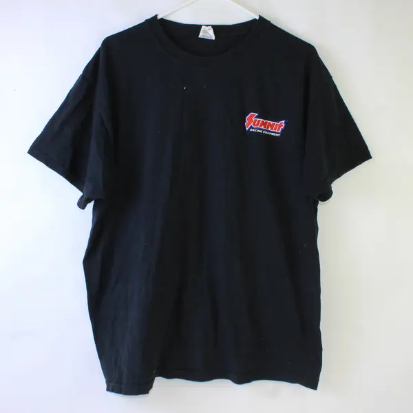 Jerzees Black "Summit Racing Equipment" Short Sleeve T-Shirt 100% Cotton Mens XL