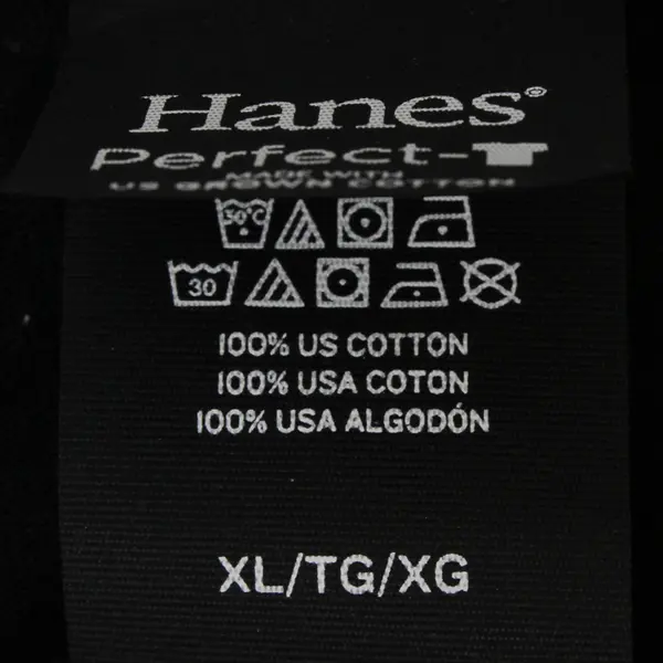 Hanes Black "I'm Thinking" Load Icon Print Short Sleeve Perfect T-Shirt Men's XL