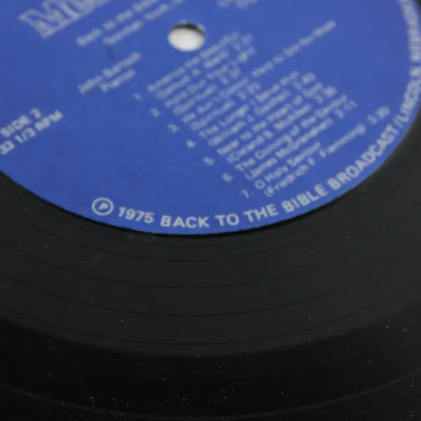 Men With A Message Back To The Bible Male Chorus 12" Vinyl Record