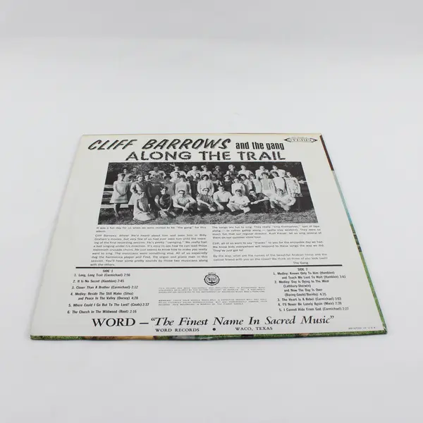 Cliff Barrows "Along the Trail" 12" Vinyl Record