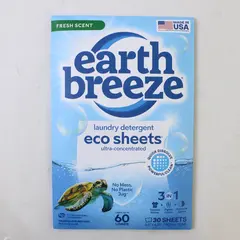 New Laundry Detergent Sheets Fresh Scent 60 Loads Eco Travel Stain Remover