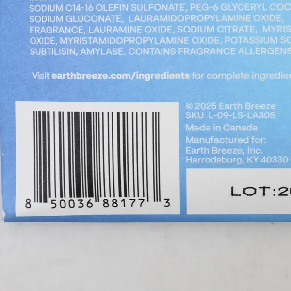 Earth Breeze Eco Sheets Calming Lavender - 60 Loads Laundry Detergent