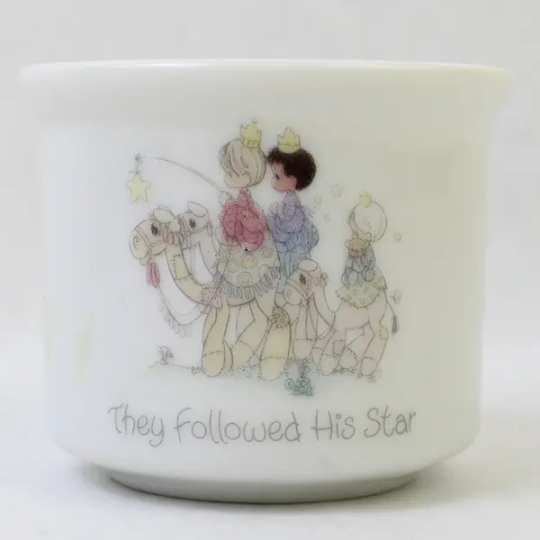 1986 Enesco Precious Moments Candle Holder “They Followed His Star “
