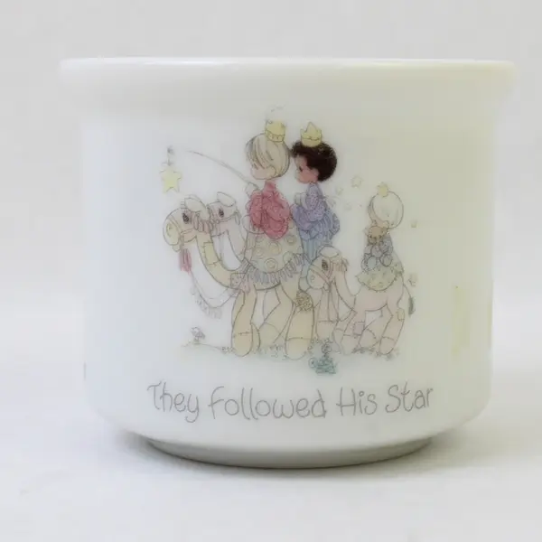 1986 Enesco Precious Moments Candle Holder “They Followed His Star “