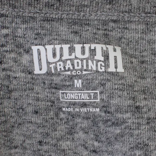 Duluth Trading Co Gray Speckled Long Sleeve Longtail T T-Shirt Top Women' Size M