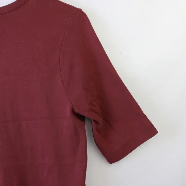 Duluth Trading Co Rust Red Short Sleeve T-Shirt Top 100% Cotton Women's Size M