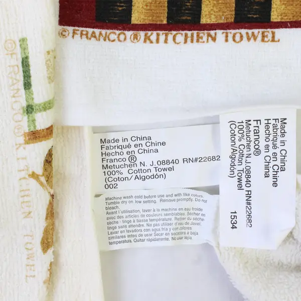 Lot of 3 Franco Kitchen Towels - New Without Tags