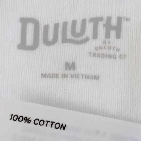 Duluth Trading Co White Short Sleeve T-Shirt Top 100% Cotton Women's Size M