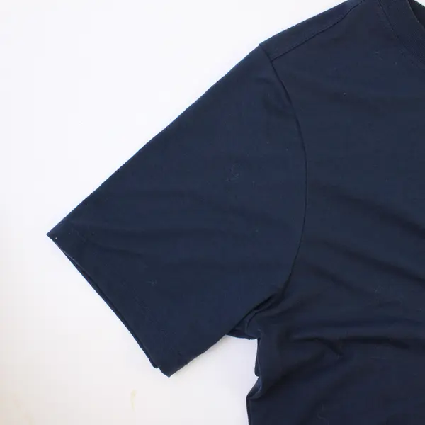 Duluth Trading Co Navy Blue Short Sleeve Dry On The Fly T-Shirt Top Women's Sz M