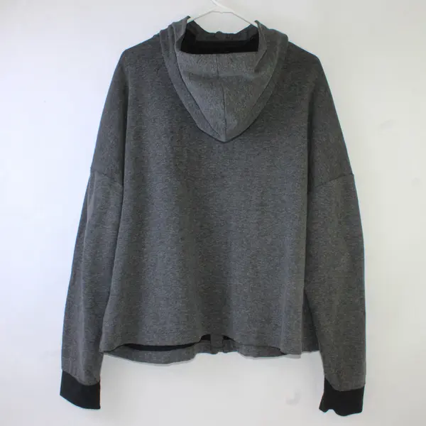 REI Co Op Solid Gray Speckled Color Zip Up Hoodie Cotton/Polyester Mens Size 2XL