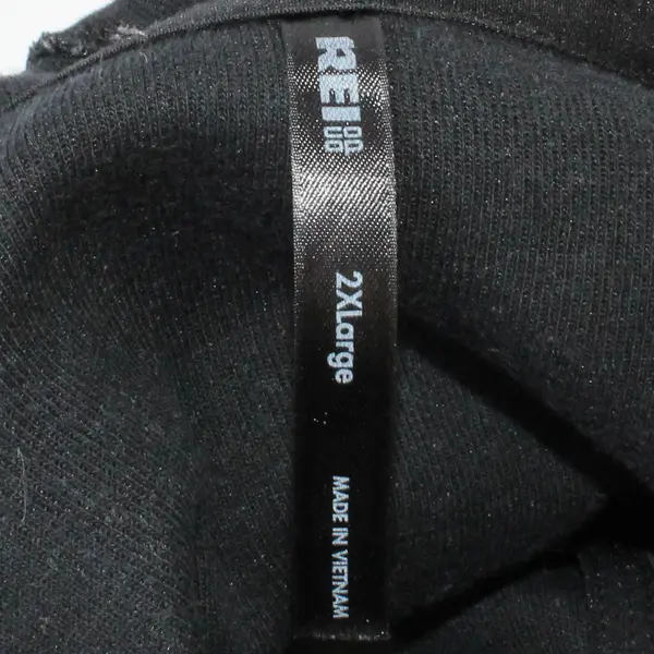 REI Co Op Solid Gray Speckled Color Zip Up Hoodie Cotton/Polyester Mens Size 2XL