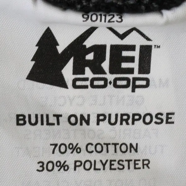 REI Co Op Solid Gray Speckled Color Zip Up Hoodie Cotton/Polyester Mens Size 2XL