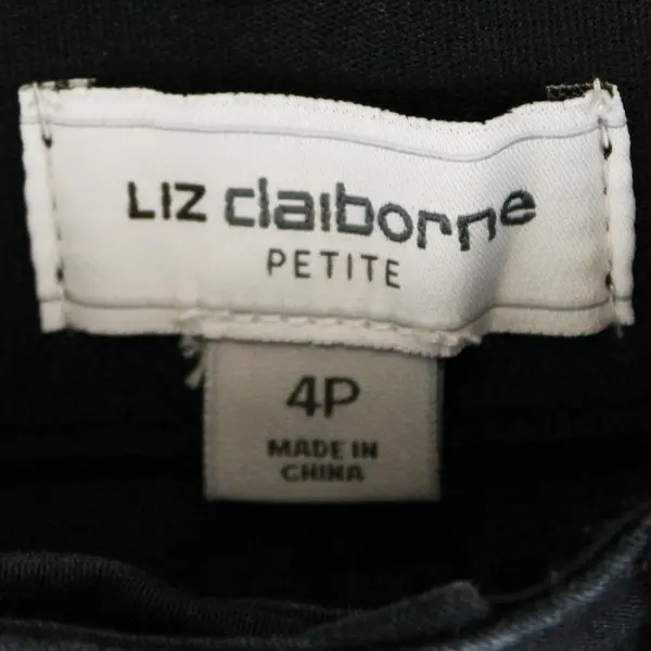 Liz Claiborne Petite Solid Dark Blue Color Skinny Jeans Women's Size 4P