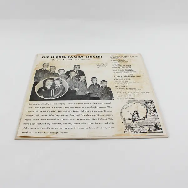 The Nickel Family Singers - Songs Of Faith And Promise - 12"Vinyl  Record
