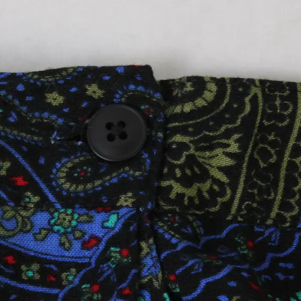 Briggs Blue/Red Paisley Style 3225 Midi Skirt 100% Rayon Women's Size 18