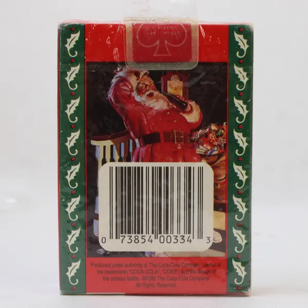 Coca Cola Coke Santa Claus Christmas Red Playing Cards  Vintage 1993 Sealed~New