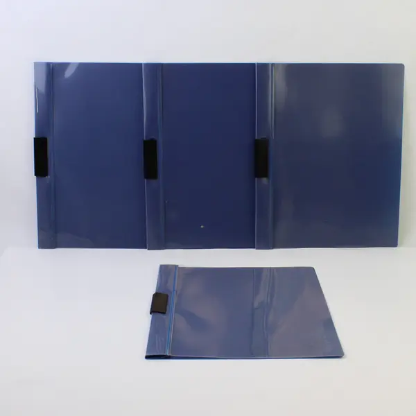 Lot of 4 Staples Side Lock Report Covers 30 Sheet Capacity One Missing