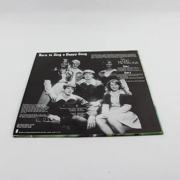 The Musical Monsons  "Born To Sing a Happy Song"  12"  Vinyl Record
