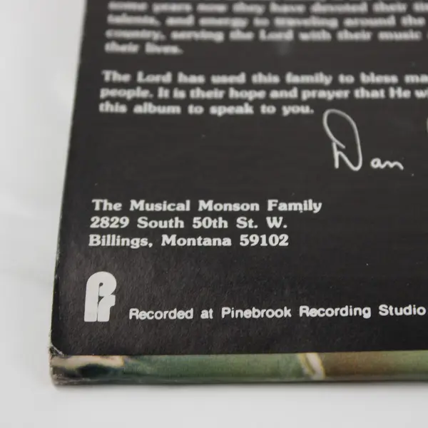 The Musical Monsons  "Born To Sing a Happy Song"  12"  Vinyl Record