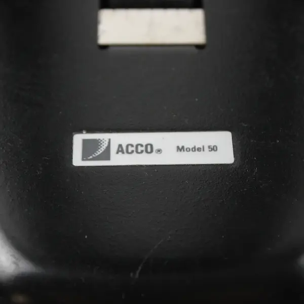Vintage ACCO Model 50 Heavy Duty 2-Hole Punch Black 28-Sheet Capacity