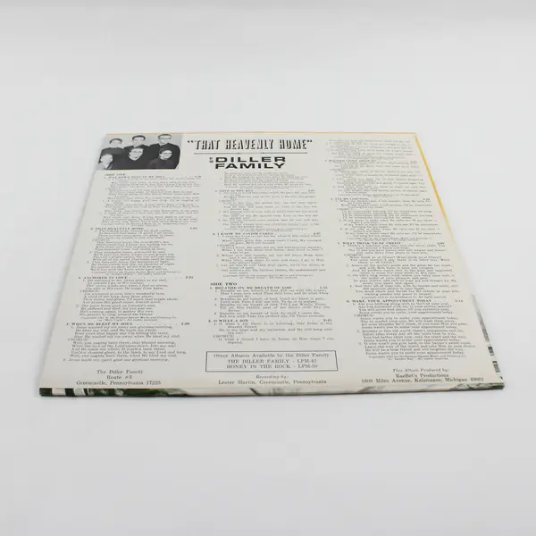 The Diller Family "That Heavenly Home" 12" Vinyl Record