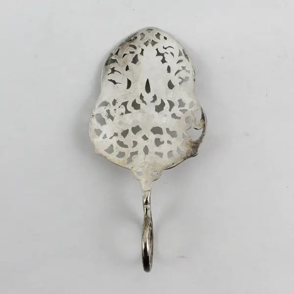 Victorian Silver Plate Acorn Shaped Tart Or Pie Server With Finger Loop