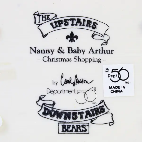 Department 56 Upstairs Downstairs Bears Nanny & Baby Arthur Collectible Figurine