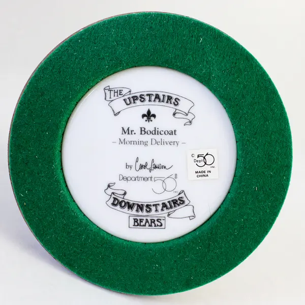 Dept 56 Upstairs Downstairs Bears Mr Bodicoat 'Morning Delivery' 1994 Figurine