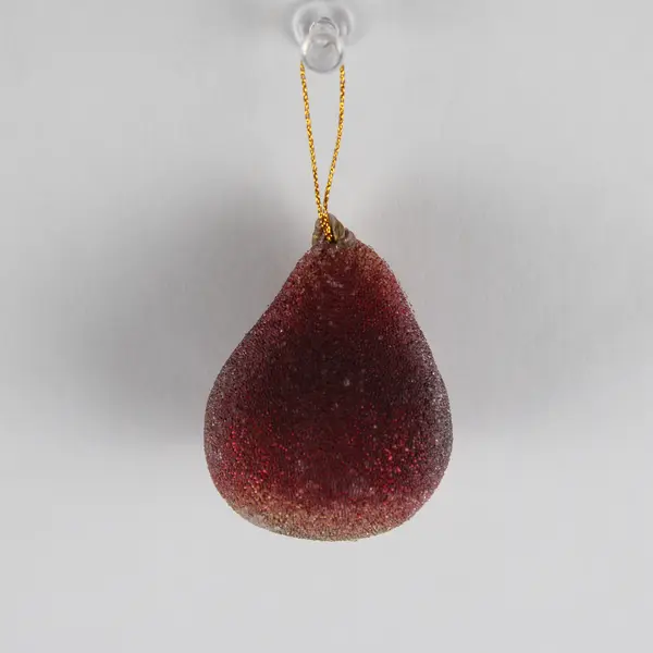 Lot Of 20 Unbranded Matching Red/Green Plastic Pear Hanging Ornaments 2" Tall