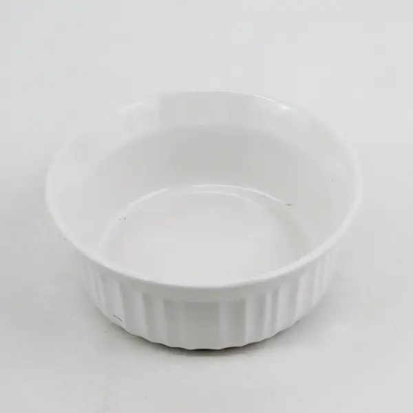 Corning French White 5.5" Individual Stoneware Casserole Bowl 473 ml