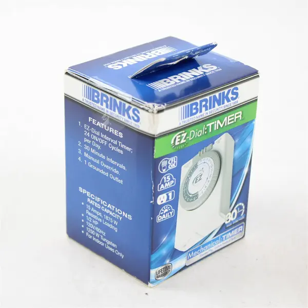 Brinks EZ-DIAL 42-1023 24-Hour Mini Analog Indoor Timer New In Box