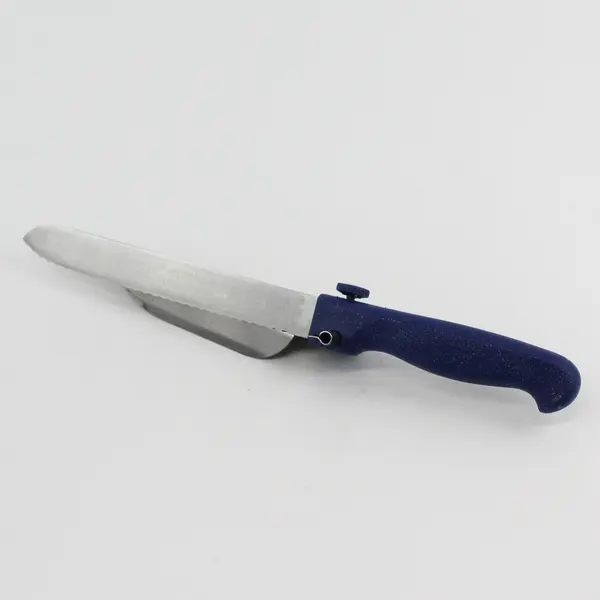 The Magic Knife Adjustable Thickness Slicing Knife 7" Solingen Germany Blue