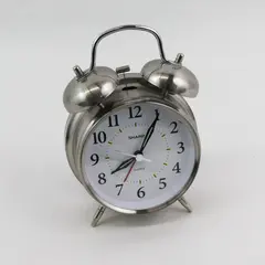 Sharp Stainless Twin Bell Alarm Clock Model SPC800 