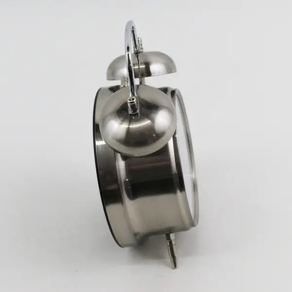 Sharp Stainless Twin Bell Alarm Clock Model SPC800 