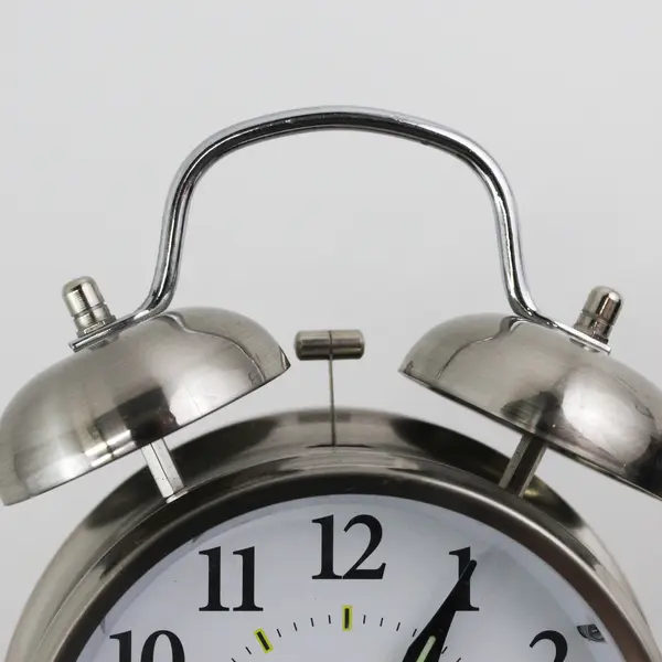 Sharp Stainless Twin Bell Alarm Clock Model SPC800 