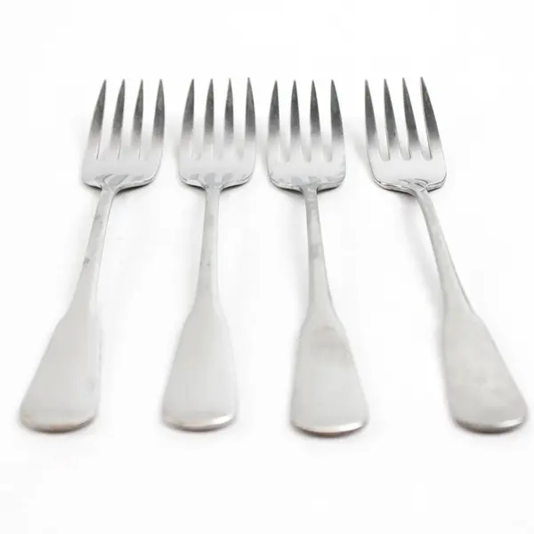 Set of 4 Oneida Colonial Boston Stainless Individual Salad Forks