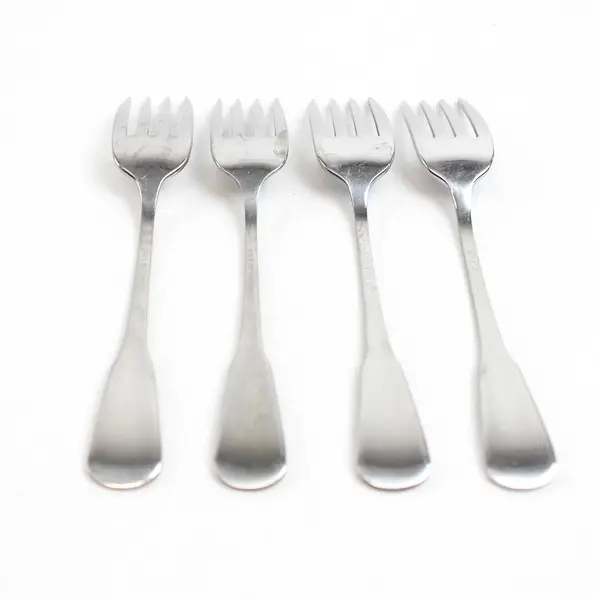 Set of 4 Oneida Colonial Boston Stainless Individual Salad Forks