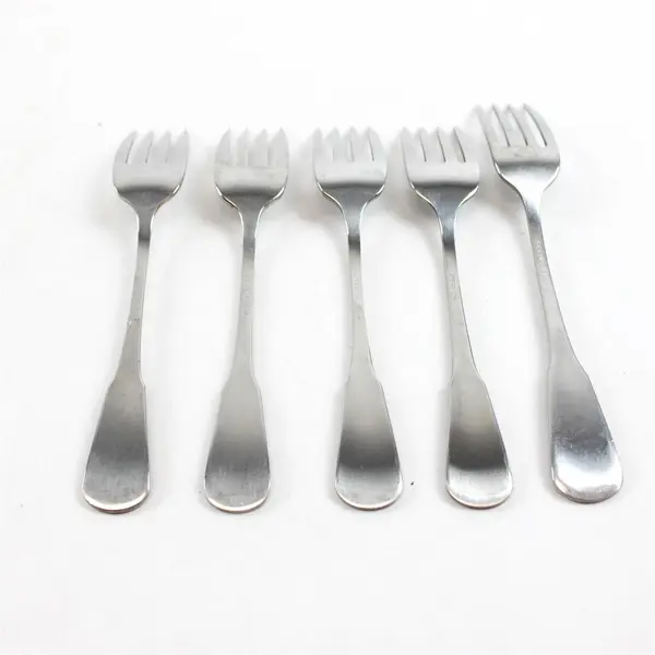 Lot of 5 Oneida Colonial Boston Stainless 4 Individual Salad Forks & 1 Fork