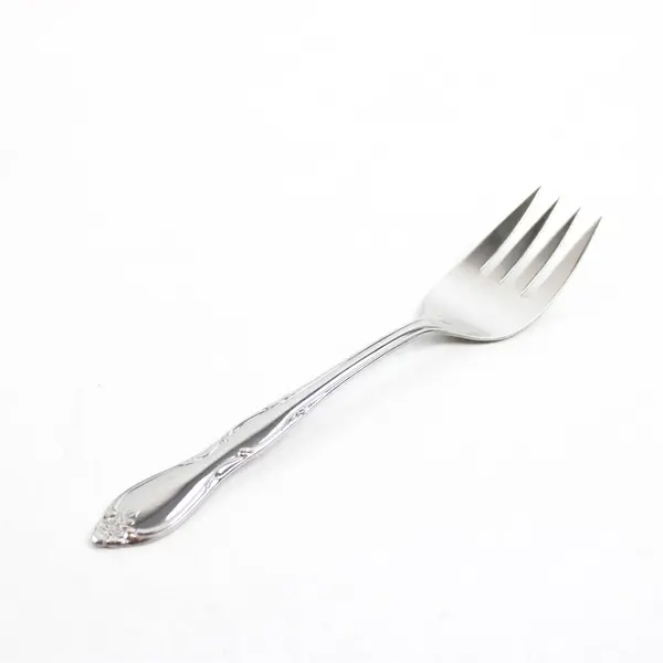 Set of 3 Oneida Homestead Stainless Small Solid Cold Meat Serving Forks