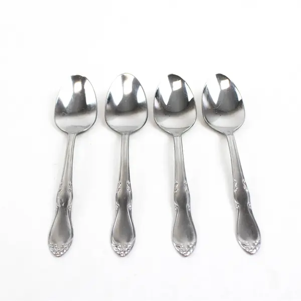 Set of 4 Oneida 1881 Rogers Homestead Stainless Teaspoons