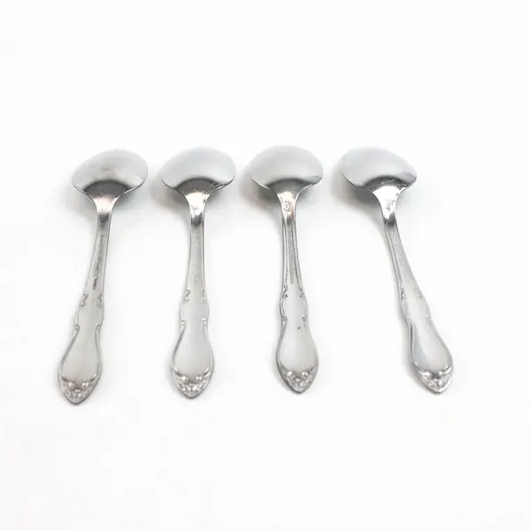 Set of 4 Oneida 1881 Rogers Homestead Stainless Teaspoons