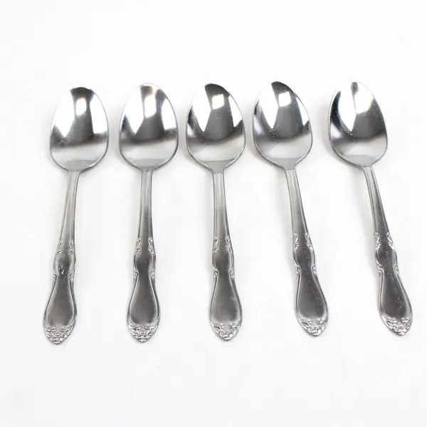 Set of 5 Oneida Homestead Stainless Teaspoons