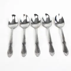 Set of 5 Oneida Homestead Stainless Teaspoons