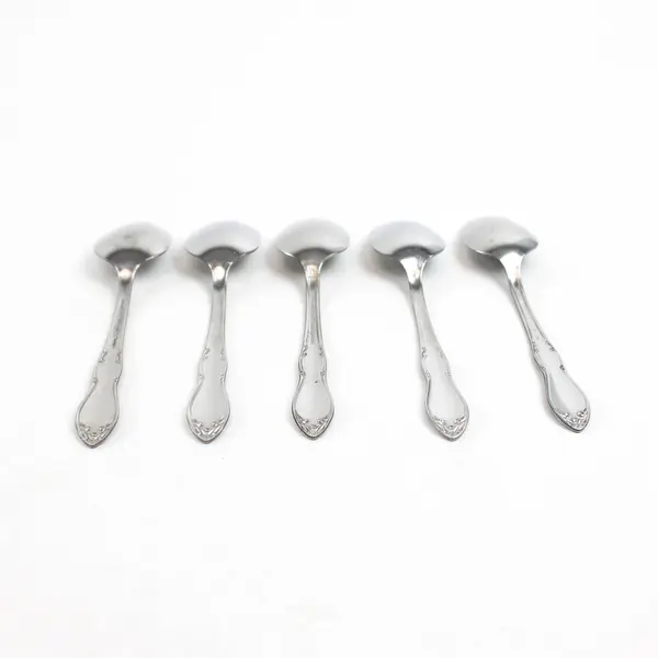 Set of 5 Oneida Homestead Stainless Teaspoons