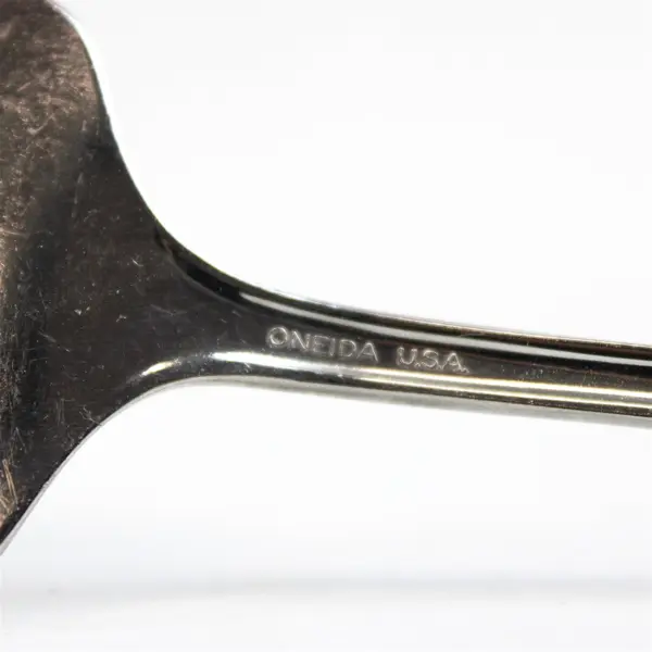 Set of 3 Oneida Bancroft Stainless Medium Solid Cold Meat Serving Forks