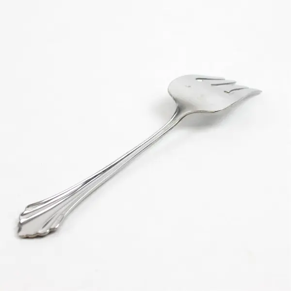 Set of 2 Oneida Bancroft Stainless Medium Solid Cold Meat Serving Forks