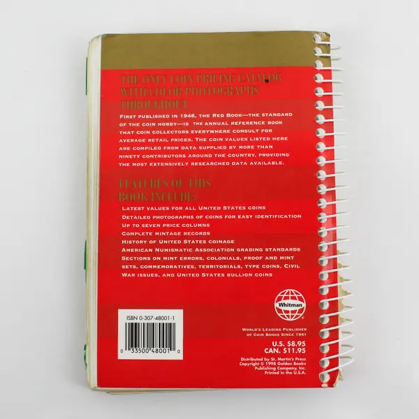 The Official Red Book A Guide to United States Coins 52nd Ed. 1999 R.S. Yeoman